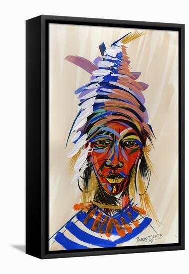 Am I an Aborigin 2, 2008-Oglafa Ebitari Perrin-Framed Premier Image Canvas