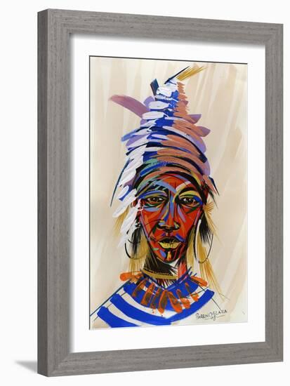 Am I an Aborigin 2, 2008-Oglafa Ebitari Perrin-Framed Giclee Print