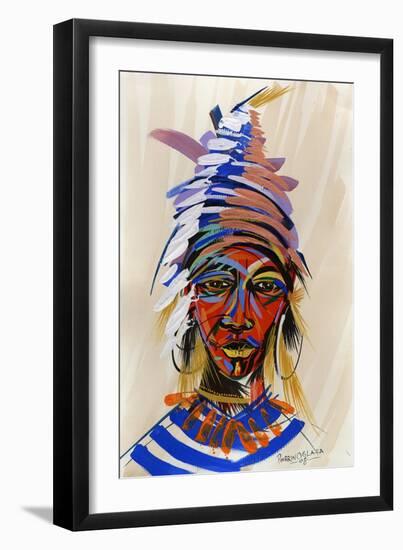 Am I an Aborigin 2, 2008-Oglafa Ebitari Perrin-Framed Giclee Print