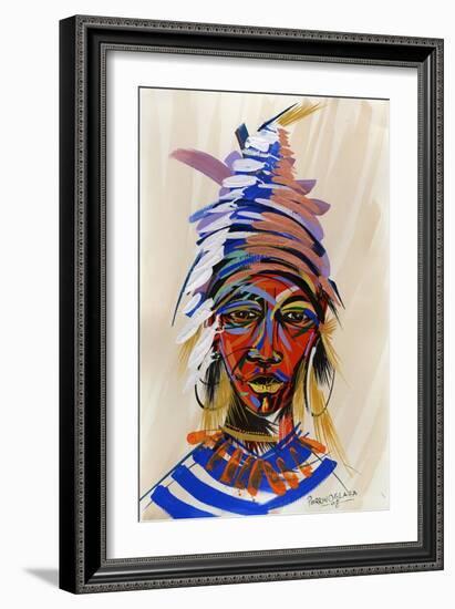 Am I an Aborigin 2, 2008-Oglafa Ebitari Perrin-Framed Giclee Print