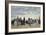 Am Strand Von Trouville, 1865-Eug?ne Boudin-Framed Giclee Print