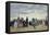 Am Strand Von Trouville, 1865-Eug?ne Boudin-Framed Premier Image Canvas