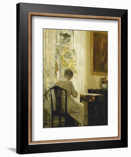 Am Wohnzimmerfenster-Carl Holsoe-Framed Giclee Print