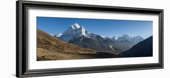 Ama Dablam and the Khumbu Valley, Himalayas, Nepal, Asia-Alex Treadway-Framed Photographic Print