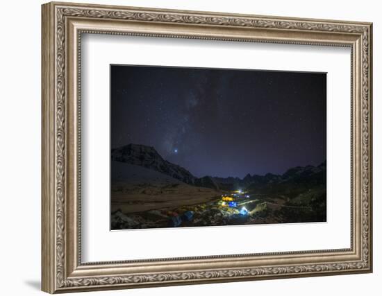 Ama Dablam Base Camp, Himalayas, Nepal, Asia-Alex Treadway-Framed Photographic Print