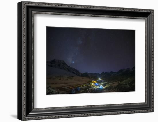 Ama Dablam Base Camp, Himalayas, Nepal, Asia-Alex Treadway-Framed Photographic Print