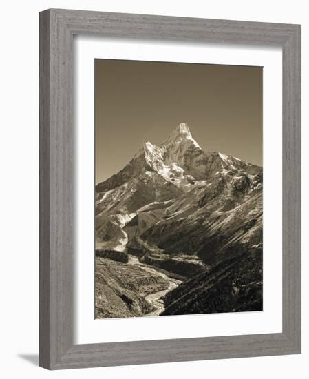 Ama Dablam, Khumbu Valley, Everst Region, Nepal-Jon Arnold-Framed Photographic Print