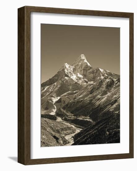 Ama Dablam, Khumbu Valley, Everst Region, Nepal-Jon Arnold-Framed Photographic Print