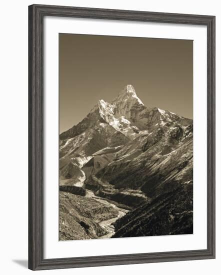Ama Dablam, Khumbu Valley, Everst Region, Nepal-Jon Arnold-Framed Photographic Print