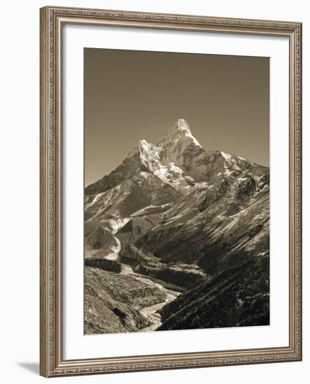 Ama Dablam, Khumbu Valley, Everst Region, Nepal-Jon Arnold-Framed Photographic Print