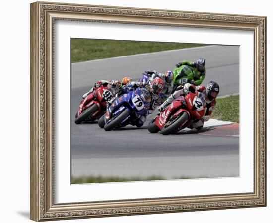 Ama Superbike Race, Mid Ohio Raceway, Ohio, USA-Adam Jones-Framed Photographic Print