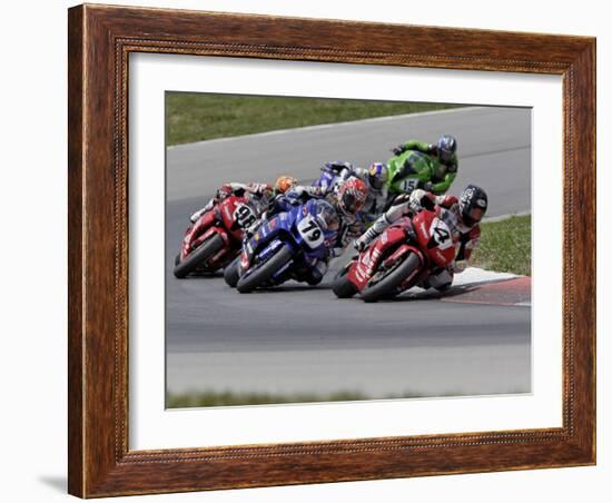 Ama Superbike Race, Mid Ohio Raceway, Ohio, USA-Adam Jones-Framed Photographic Print