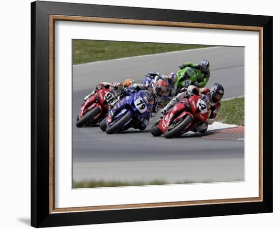 Ama Superbike Race, Mid Ohio Raceway, Ohio, USA-Adam Jones-Framed Photographic Print