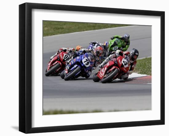 Ama Superbike Race, Mid Ohio Raceway, Ohio, USA-Adam Jones-Framed Photographic Print