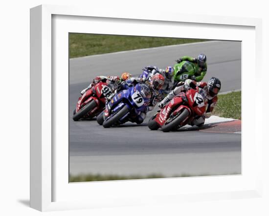 Ama Superbike Race, Mid Ohio Raceway, Ohio, USA-Adam Jones-Framed Photographic Print