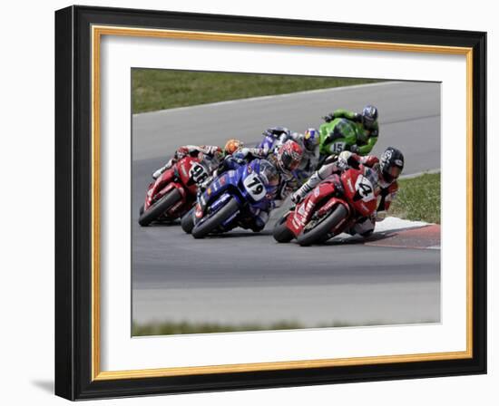 Ama Superbike Race, Mid Ohio Raceway, Ohio, USA-Adam Jones-Framed Photographic Print