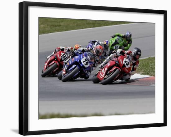 Ama Superbike Race, Mid Ohio Raceway, Ohio, USA-Adam Jones-Framed Photographic Print