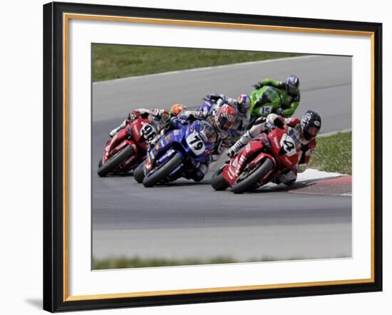 Ama Superbike Race, Mid Ohio Raceway, Ohio, USA-Adam Jones-Framed Photographic Print