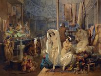 The Bazaar, Constantinople, 1853 watercolor-Amadeo Preziosi-Giclee Print