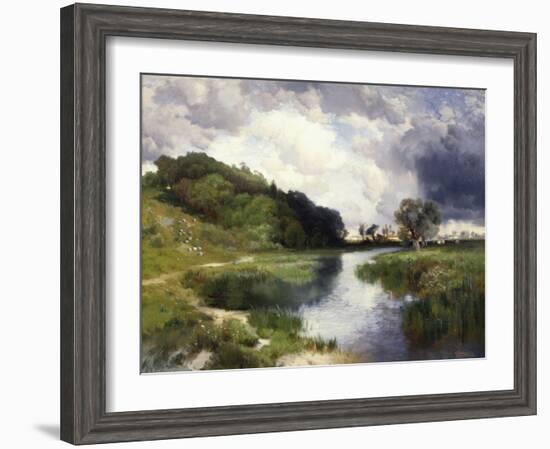 Amagansett Approaching Storm-Thomas Moran-Framed Giclee Print