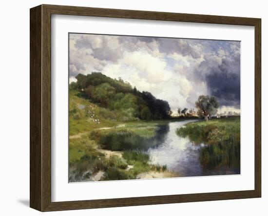 Amagansett Approaching Storm-Thomas Moran-Framed Giclee Print