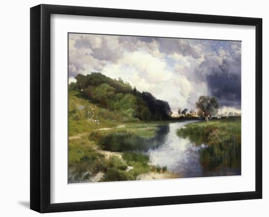 Amagansett Approaching Storm-Thomas Moran-Framed Giclee Print