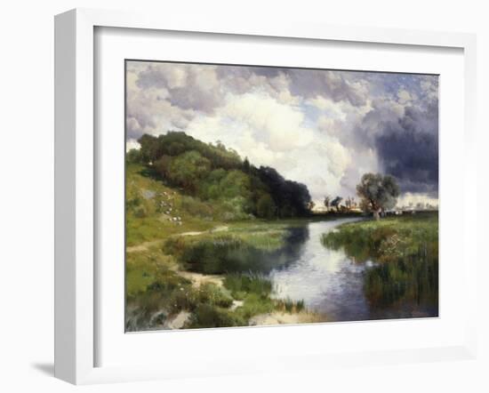 Amagansett Approaching Storm-Thomas Moran-Framed Giclee Print