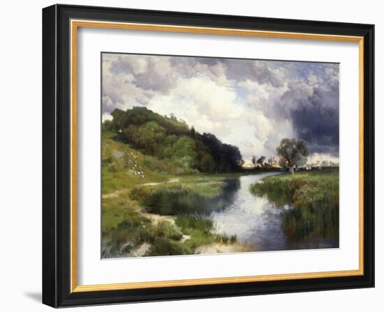 Amagansett Approaching Storm-Thomas Moran-Framed Giclee Print