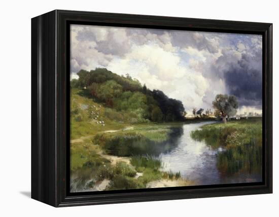 Amagansett Approaching Storm-Thomas Moran-Framed Premier Image Canvas