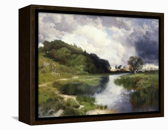 Amagansett Approaching Storm-Thomas Moran-Framed Premier Image Canvas