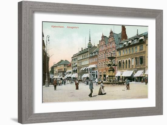 Amagertorv, Copenhagen, Denmark-null-Framed Art Print