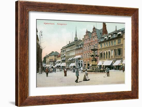 Amagertorv, Copenhagen, Denmark-null-Framed Art Print