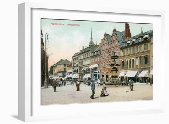 Amagertorv, Copenhagen, Denmark-null-Framed Art Print