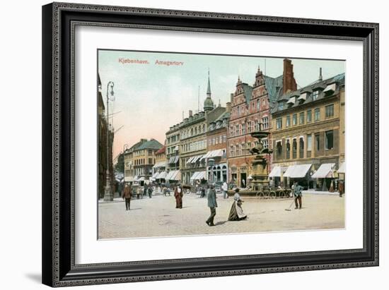 Amagertorv, Copenhagen, Denmark-null-Framed Art Print