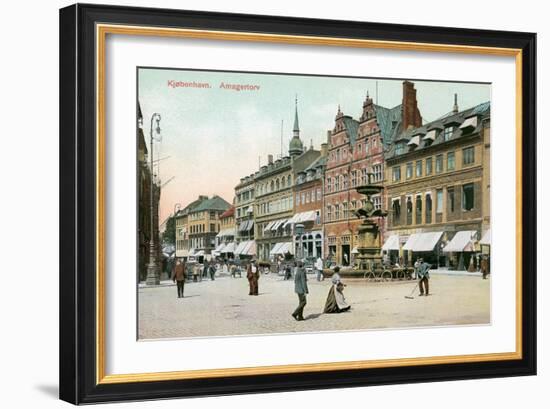 Amagertorv, Copenhagen, Denmark-null-Framed Art Print