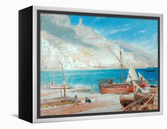 Amalfi, 1900-Albert Goodwin-Framed Premier Image Canvas