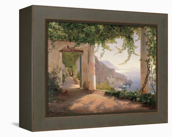 Amalfi Cappuccini-Carl Frederic Aagaard-Framed Stretched Canvas