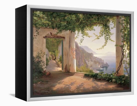 Amalfi Cappuccini-Carl Frederic Aagaard-Framed Stretched Canvas