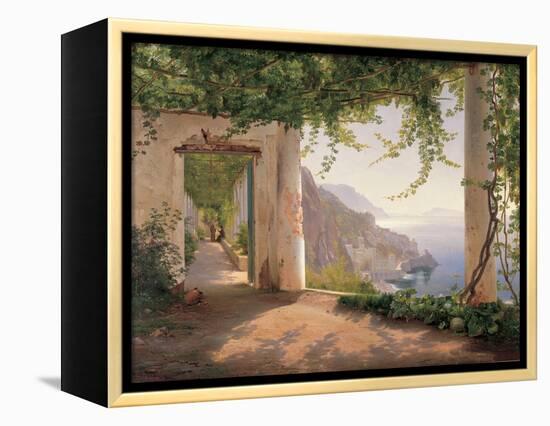 Amalfi Cappuccini-Carl Frederic Aagaard-Framed Stretched Canvas