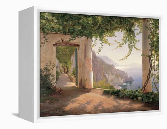 Amalfi Cappuccini-Carl Frederic Aagaard-Framed Stretched Canvas