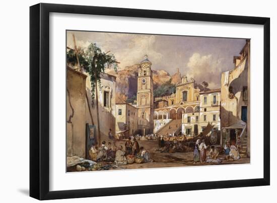Amalfi Cathedral, 1866-Giacinto Gigante-Framed Giclee Print