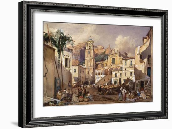 Amalfi Cathedral, 1866-Giacinto Gigante-Framed Giclee Print