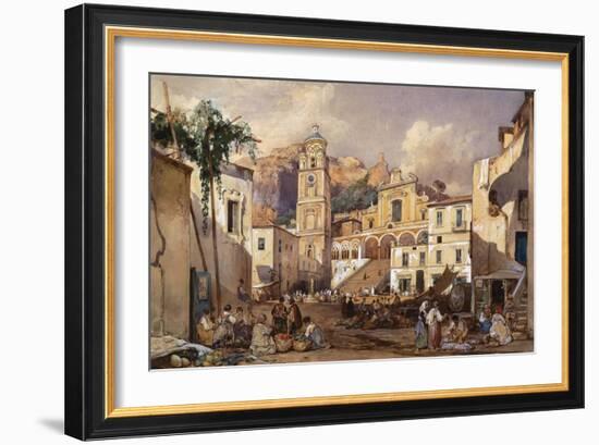 Amalfi Cathedral, 1866-Giacinto Gigante-Framed Giclee Print