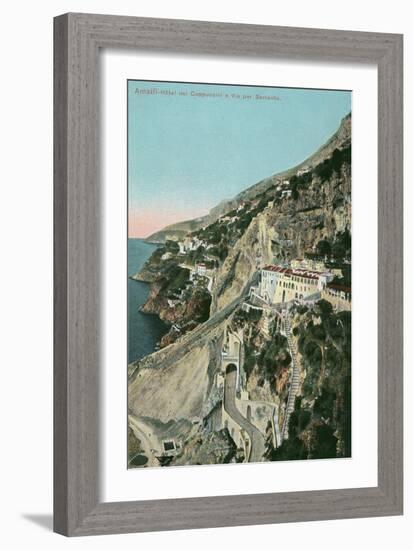 Amalfi Coast, Capuchin Hotel-null-Framed Art Print