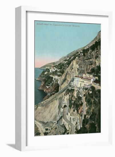 Amalfi Coast, Capuchin Hotel-null-Framed Art Print