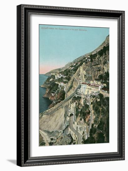 Amalfi Coast, Capuchin Hotel-null-Framed Art Print