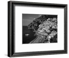 Amalfi Coast, Coastal View and Village, Positano, Campania, Italy-Steve Vidler-Framed Photographic Print