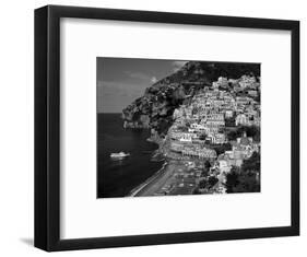 Amalfi Coast, Coastal View and Village, Positano, Campania, Italy-Steve Vidler-Framed Photographic Print