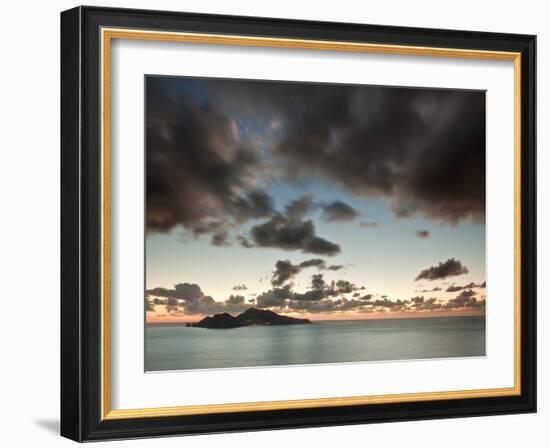 Amalfi Coast, Italy: View of the Nearby Island of Capri, a Popular Summer Tourist Destination.-Ian Shive-Framed Photographic Print