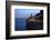 Amalfi Coast Road Light Trails from Cars with Church of Santa Maria Maddalena at Blue Hour-Eleanor Scriven-Framed Photographic Print